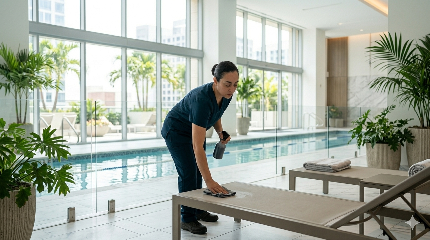 Strata pool and amenities cleaning