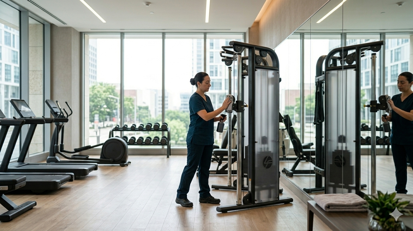 Strata gym and fitness area cleaning