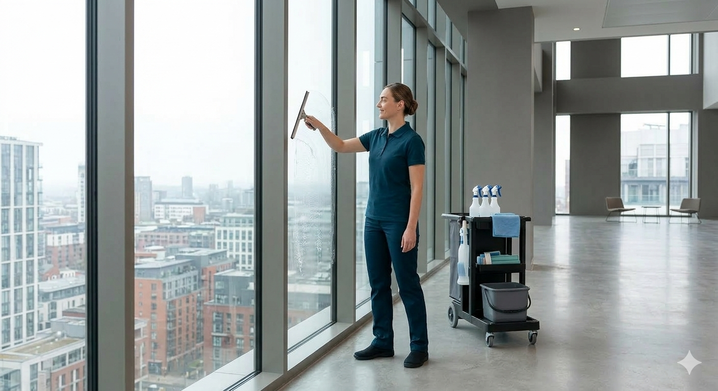 Professional window and glass cleaning